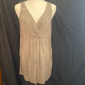 Eileen Fisher Taupe 100% Silk Dress
